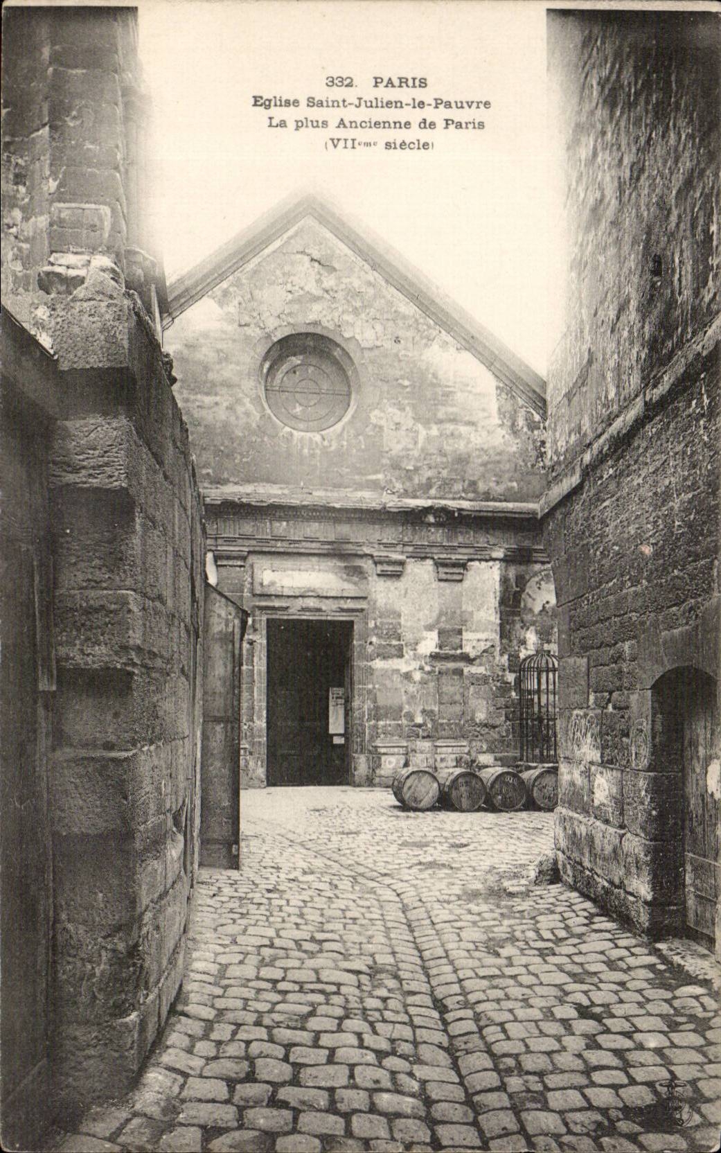Paris CPA Eglise Saint Julien le pauvre La plus ancienne de Paris