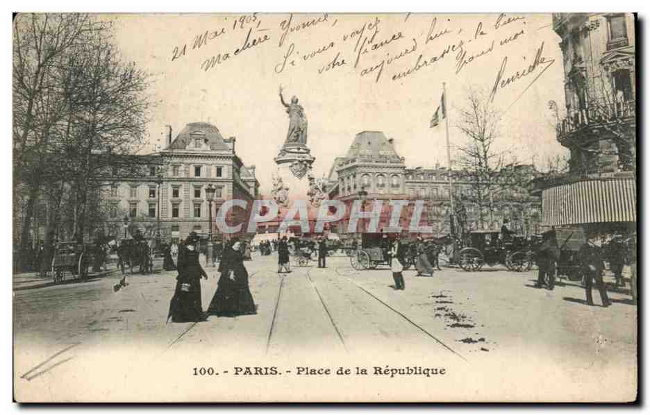 Paris CPA Place de la Republique