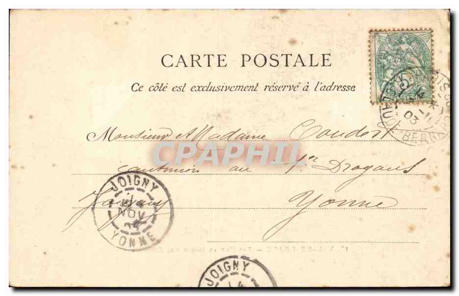 Paris CPA Val de Grace Pavillon et jardin des officiers — Rückseite