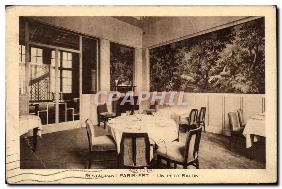 Paris CPA Restaurant Paris Est Un petit salon