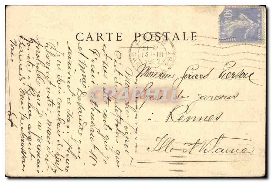 Paris CPA Restaurant Paris Est Un petit salon — Rückseite