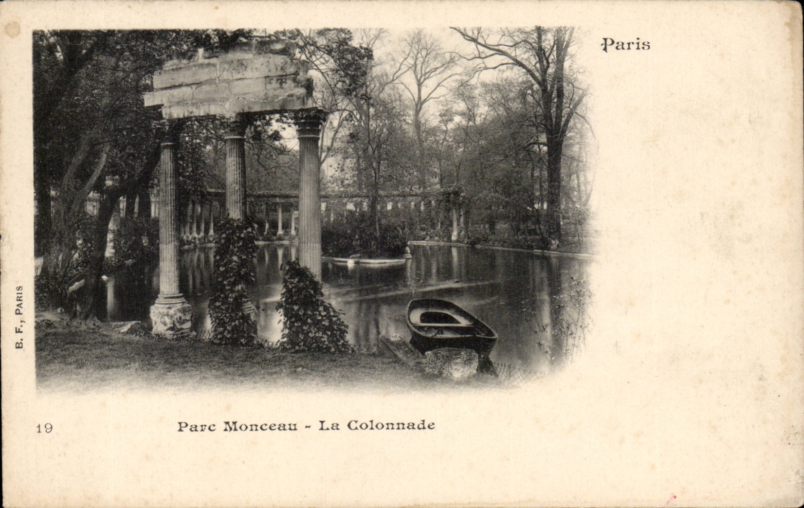 Paris CPA Parc Monceau la colonnade