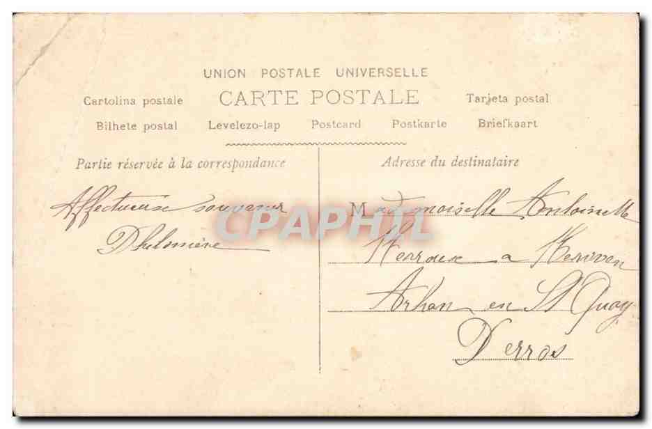 CPA Fantaisie Femme — Verso