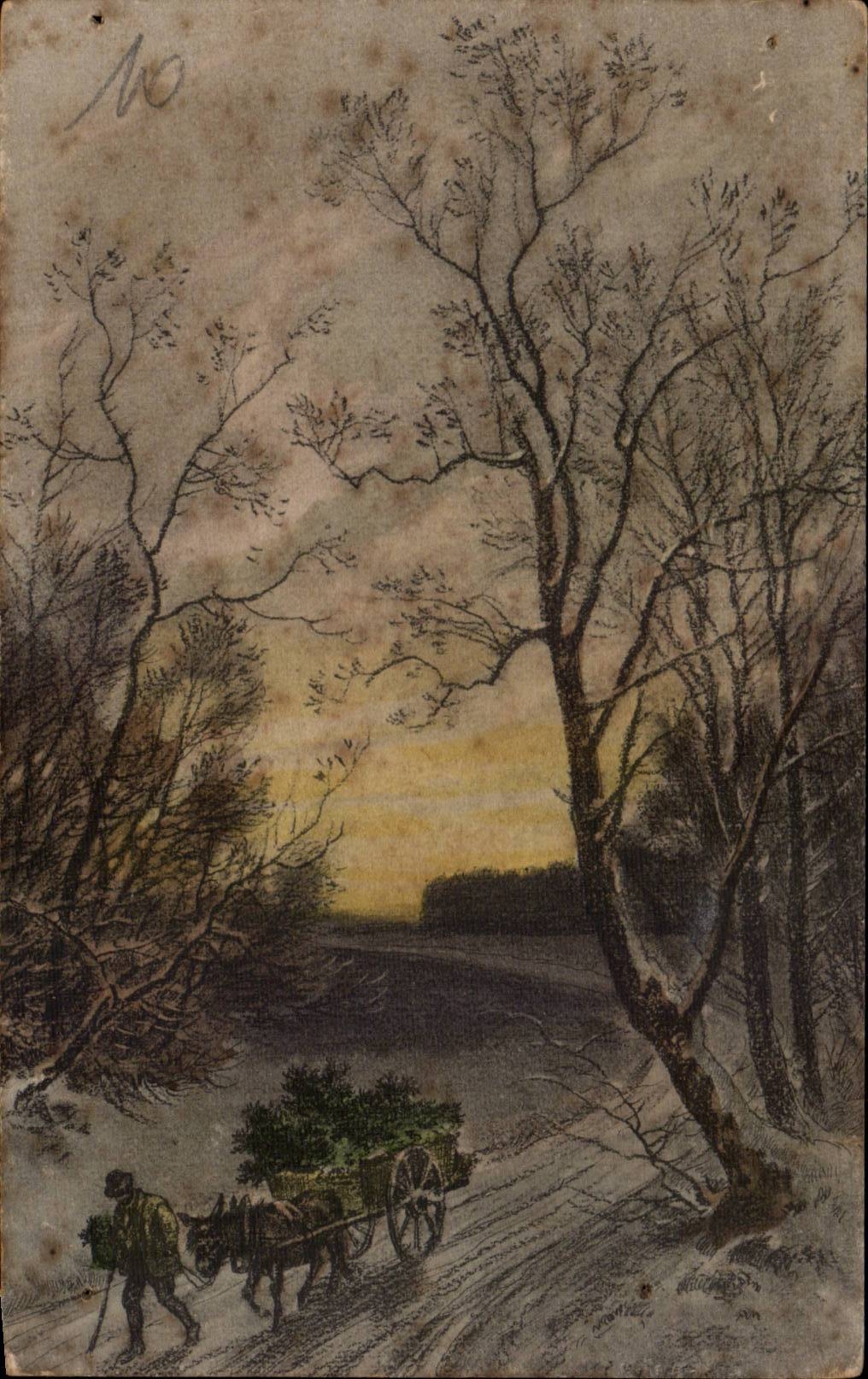 CPA Fantaisie Paysage 