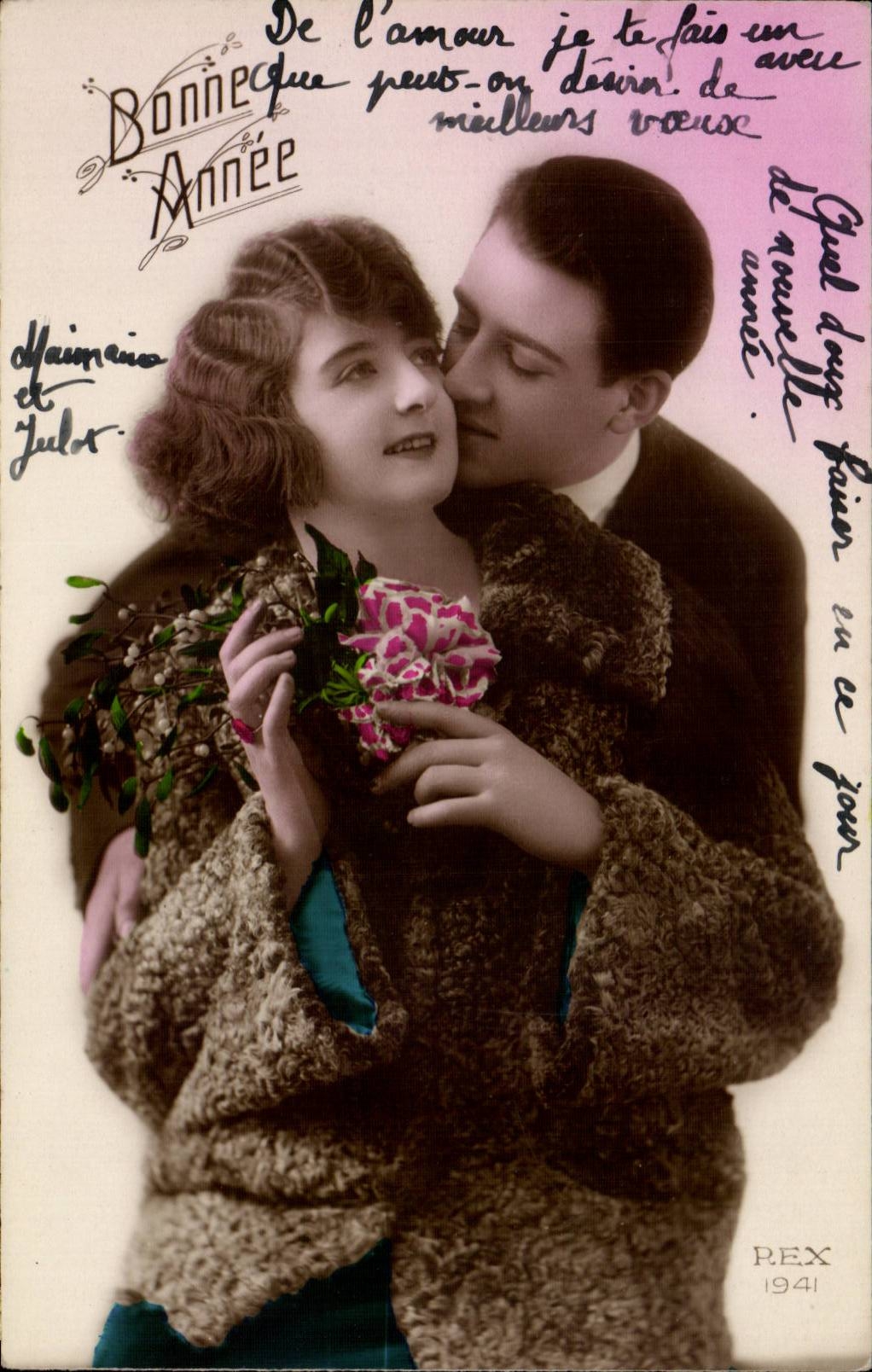 CPA Fantaisie Femme Couple