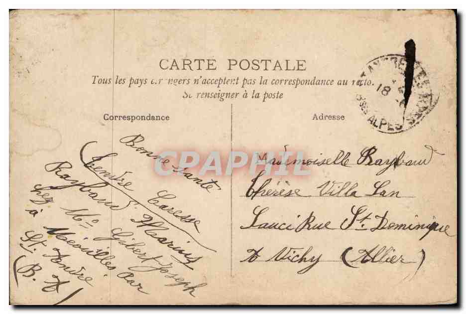 CPA Fantaisie Femme  — Rückseite
