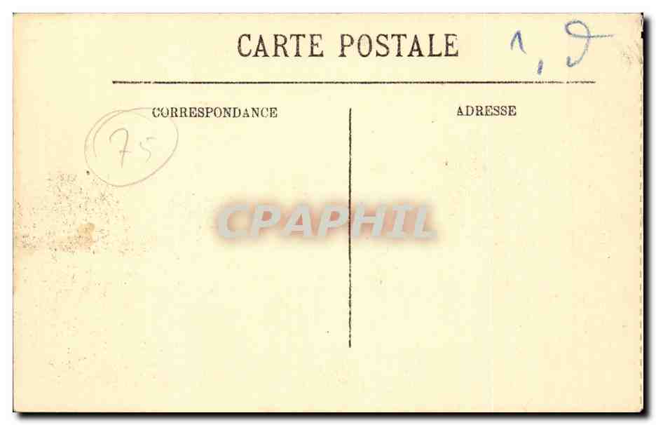 CPA Paris La colonnade du Louvre — Rückseite