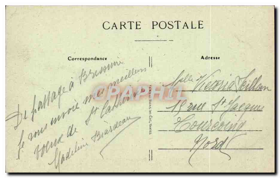 CPA Bressuire Les remparts du chateau  — Rückseite