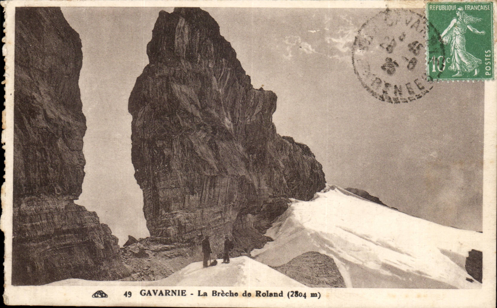 CPA Gavarnie La Breche de Roland