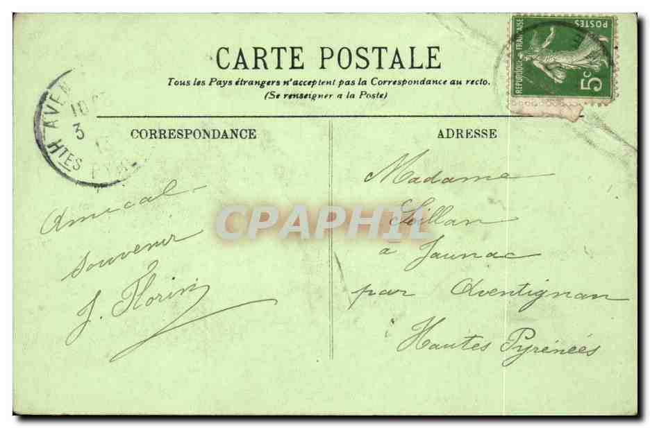 CPA Le Treport La terrasse et le calvaire — Rückseite
