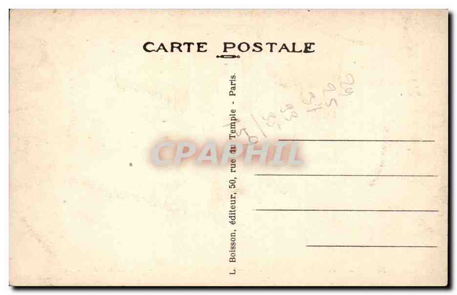 Paris CPA Les rois mages Christ Jesus La Madeleine La creche The Crib — Verso