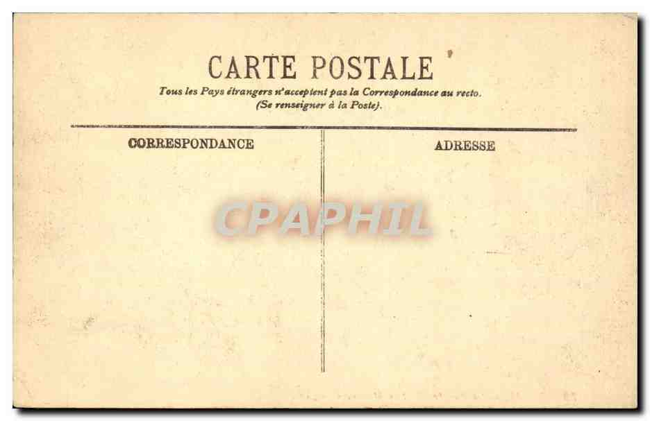 Paris CPA La rue royale et la Madeleine — Verso