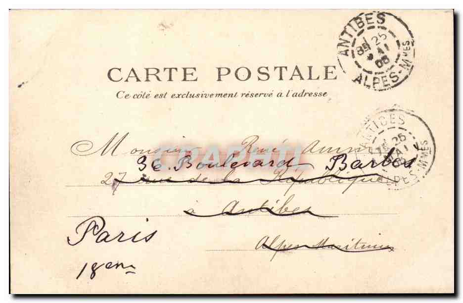Paris CPA Musee Galliera — Rückseite