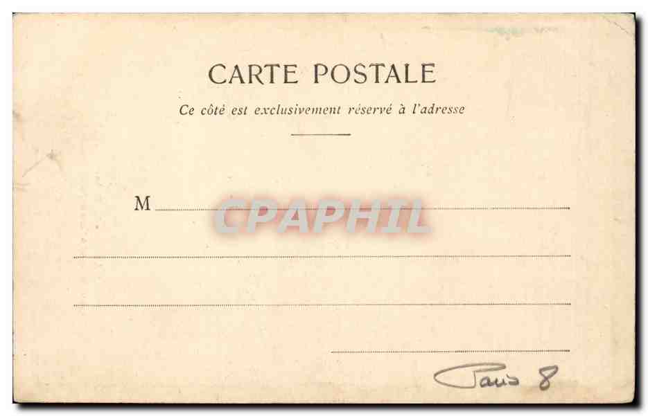Paris CPA Le Palace Hotel Avenue des Champs Elysees — Verso