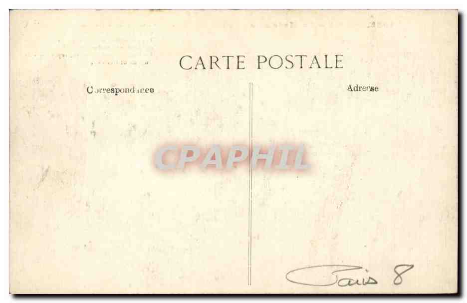 Paris CPA La Madeleine — Verso