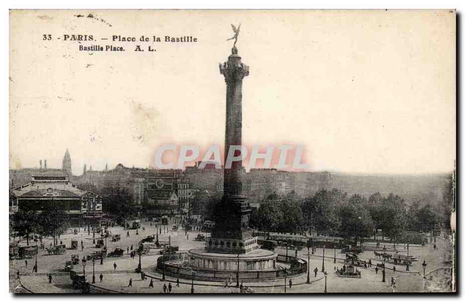 Paris CPA Place de la Bastille