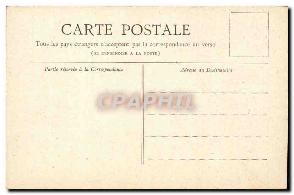 Paris CPA Le pantheon — Verso