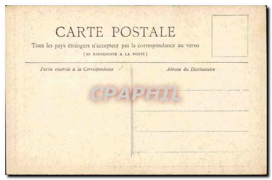 Paris CPA Horloge du palais de justice — Rückseite