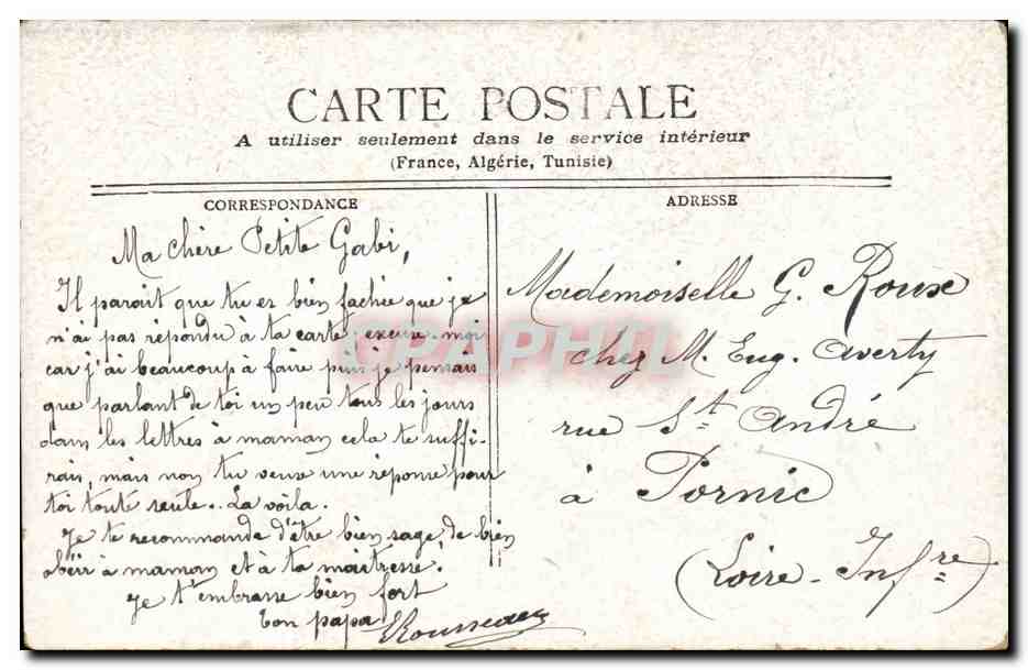 Paris CPA Boulevard des italiens — Verso