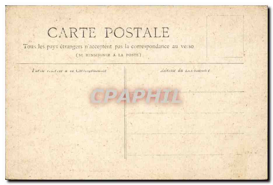 Paris CPA Horloge du palais de justice — Rückseite