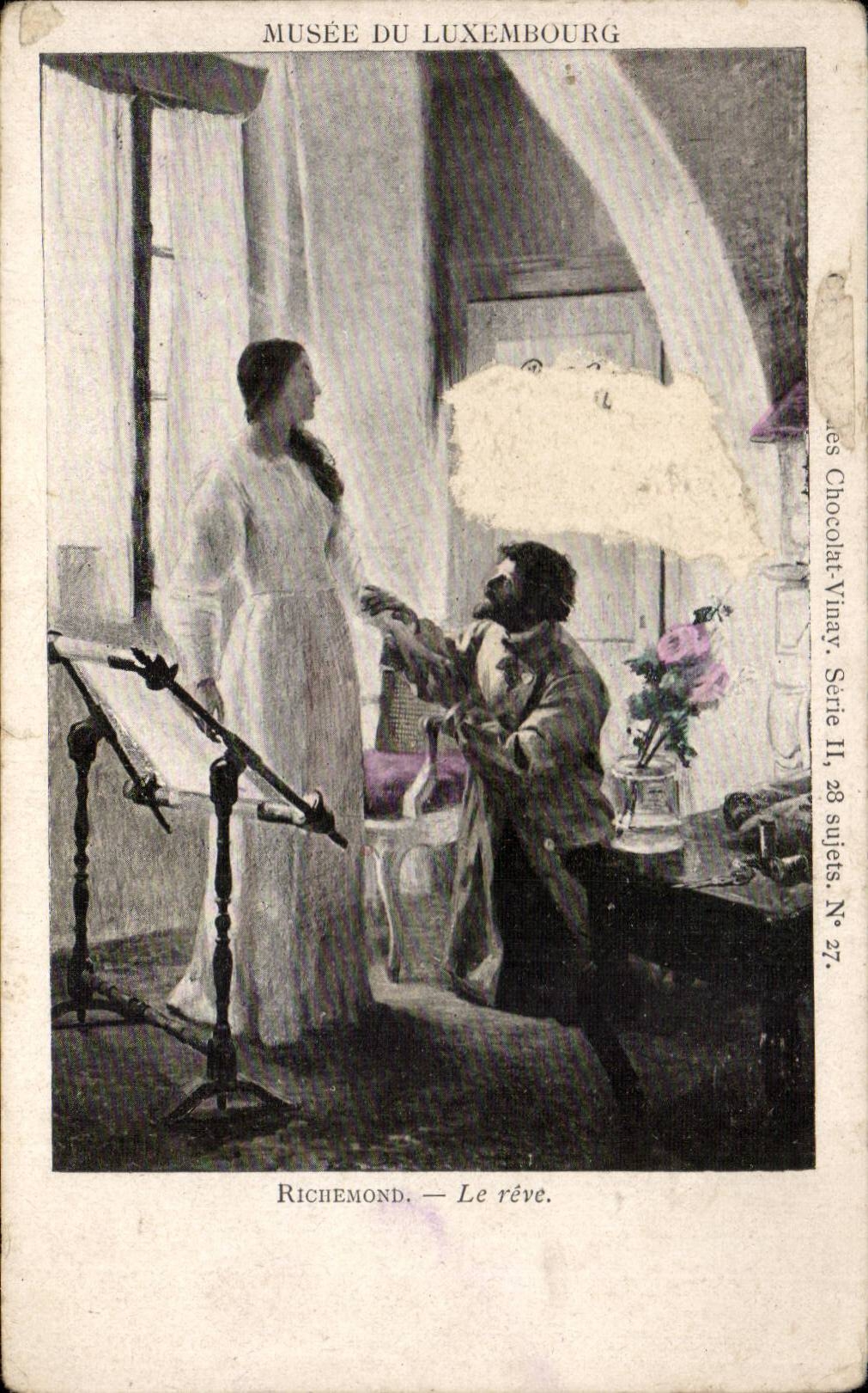 Musée du Luxembourg — Richemond — Le rêve. — Chocolat-Vinay, Série II, N° 27