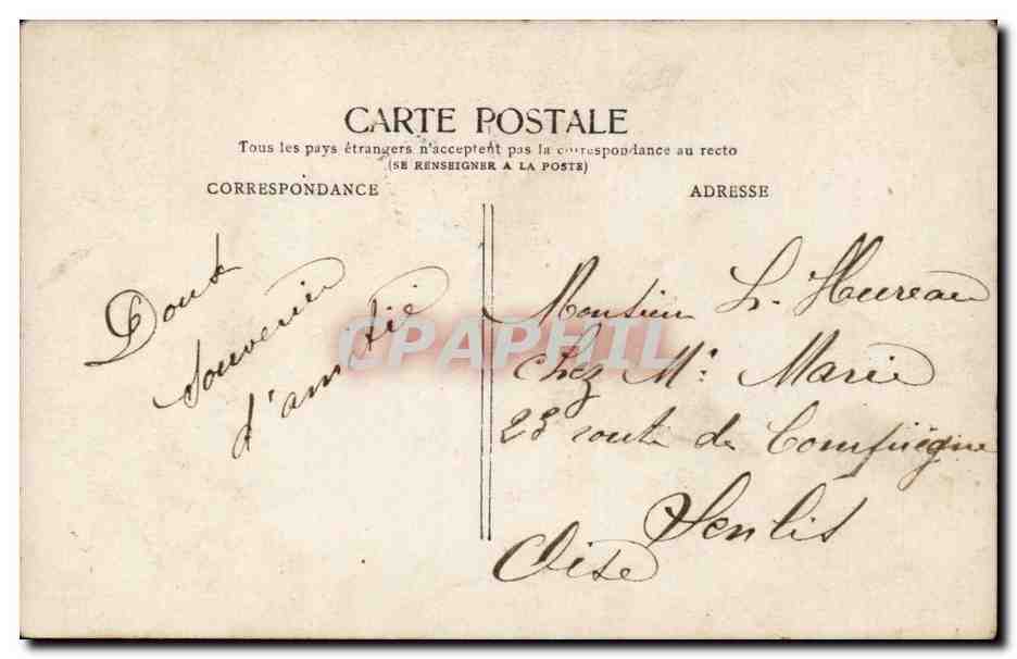 CPA Fantaisie Enfant — Rückseite