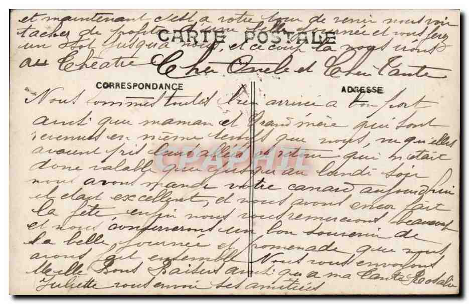 CPA Fantaisie Enfant Dernier quartier — Rückseite