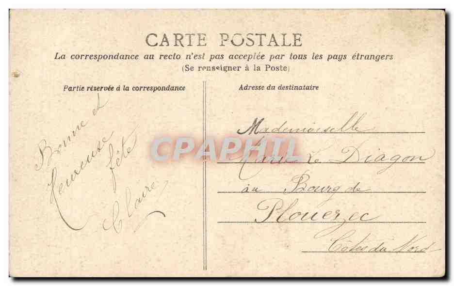 CPA Fantaisie Enfant — Rückseite