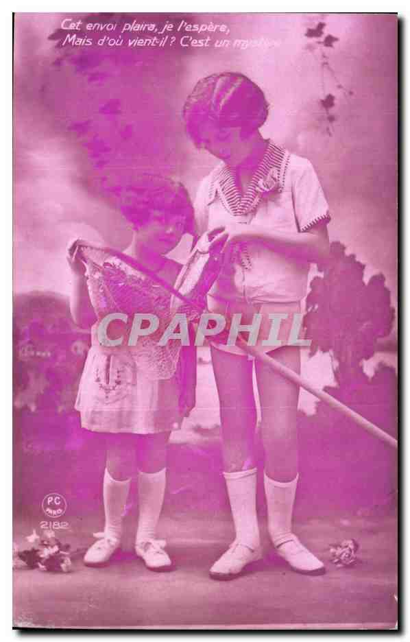 CPA Fantaisie Enfant a l'epuisette