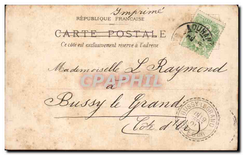 CPA Fantaisie Femme Partie de Canot — Verso