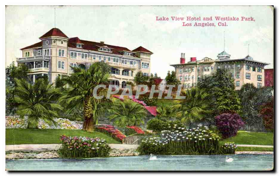 Etats Unis Lake view Hotel and Westlake park Los Angeles California