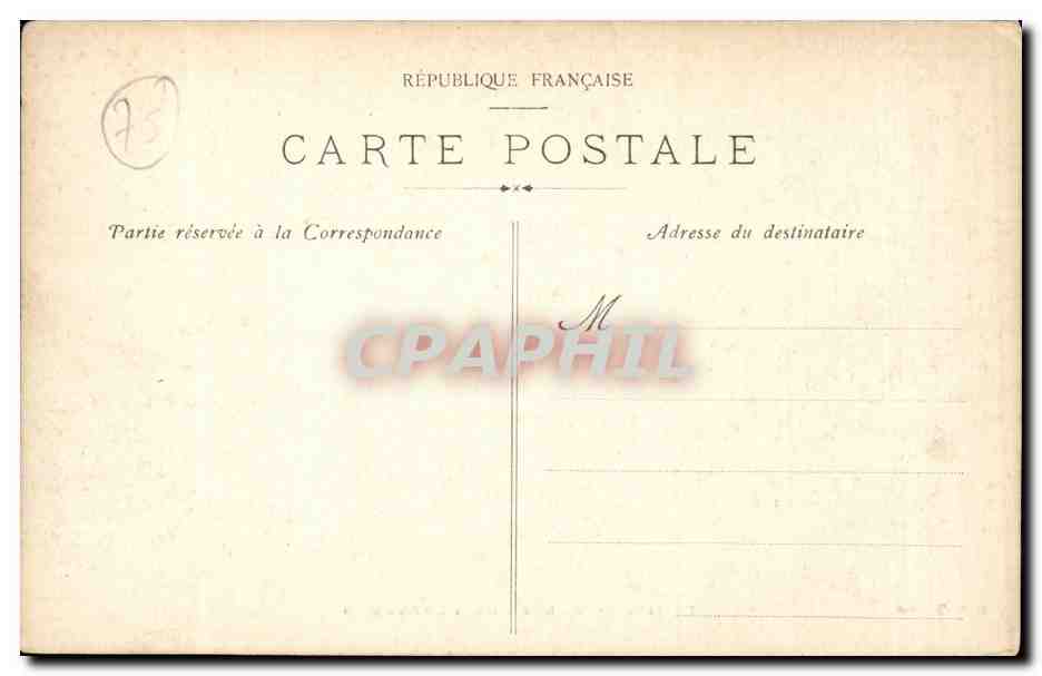 Paris CPA Trocadero — Rückseite