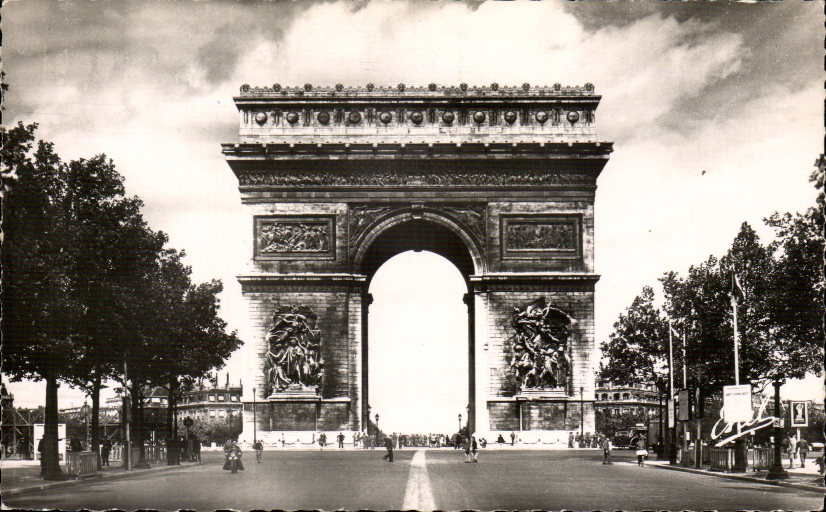 Paris CPA Arc de TRiomphe