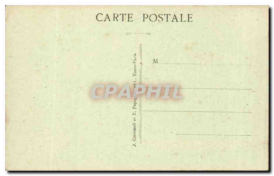 Paris CPA Hotel de ville — Rückseite