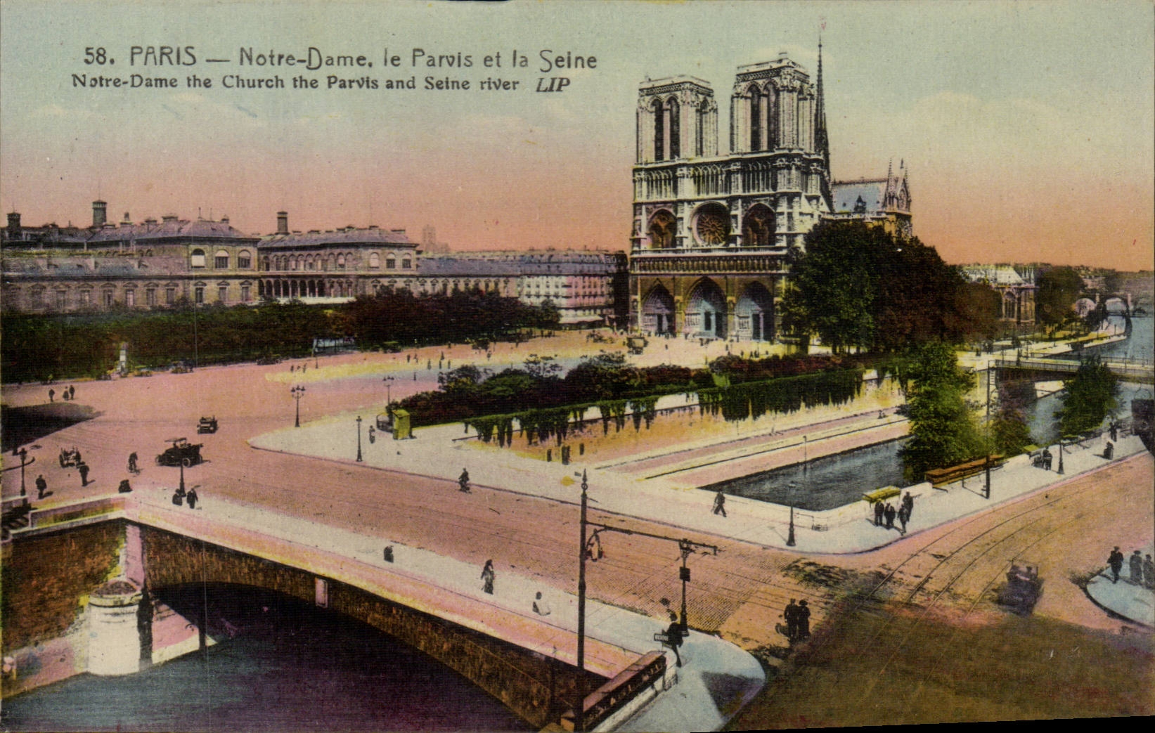 Paris CPA Notre DAme le aprvis et la Seine