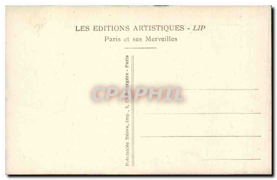 Paris CPA Notre DAme le aprvis et la Seine — Verso