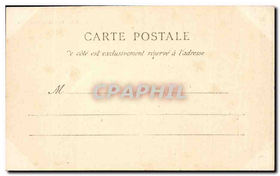 Paris CPA Pantheon — Verso