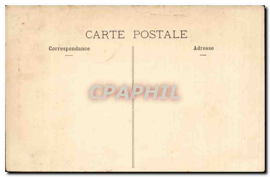 Paris CPA Debris de la facade du chateau des Tuileries — Verso
