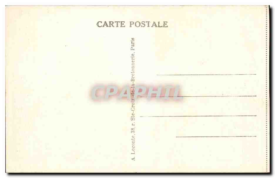 Paris CPA Place de l'opera — Rückseite
