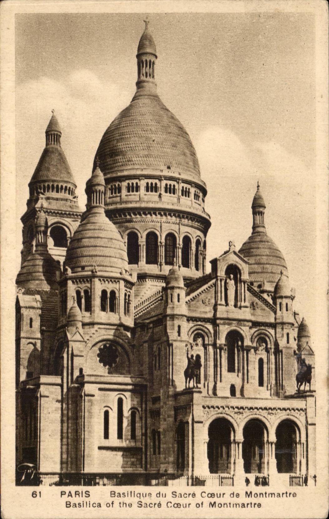 Paris CPA Basilique du Sacre Coeur de Montmartre