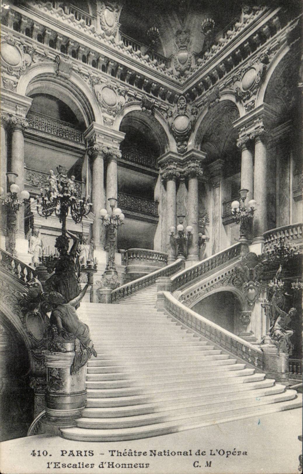Paris CPA Theatre national de l'opera Escalier d'honneur