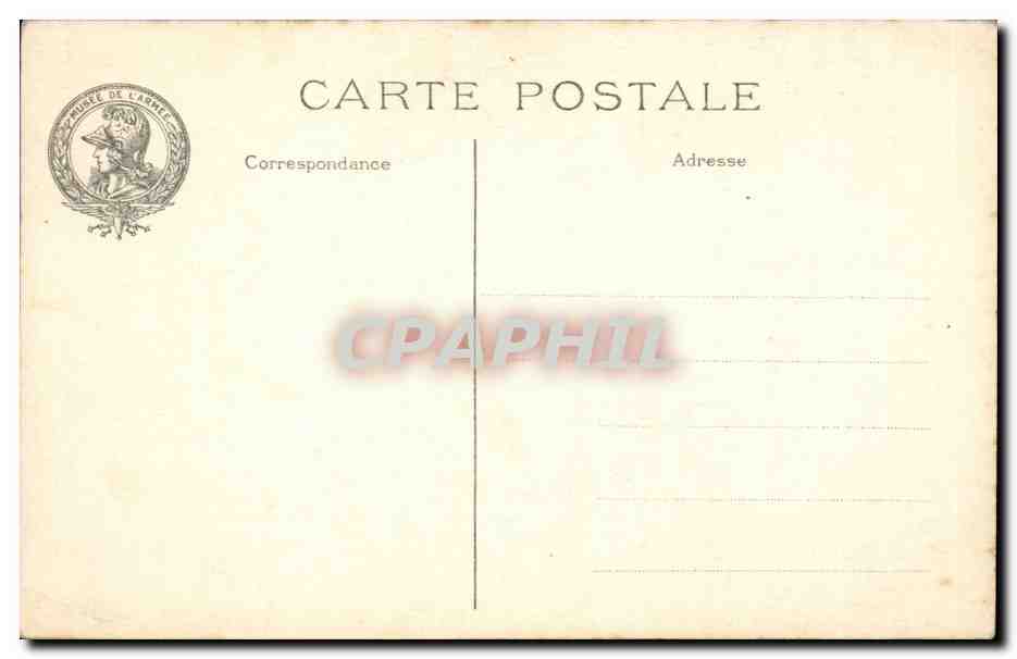 Paris CPA Hotel des Invalides Musee de l'armee Mortier en fer forge ( militaria ) — Rückseite