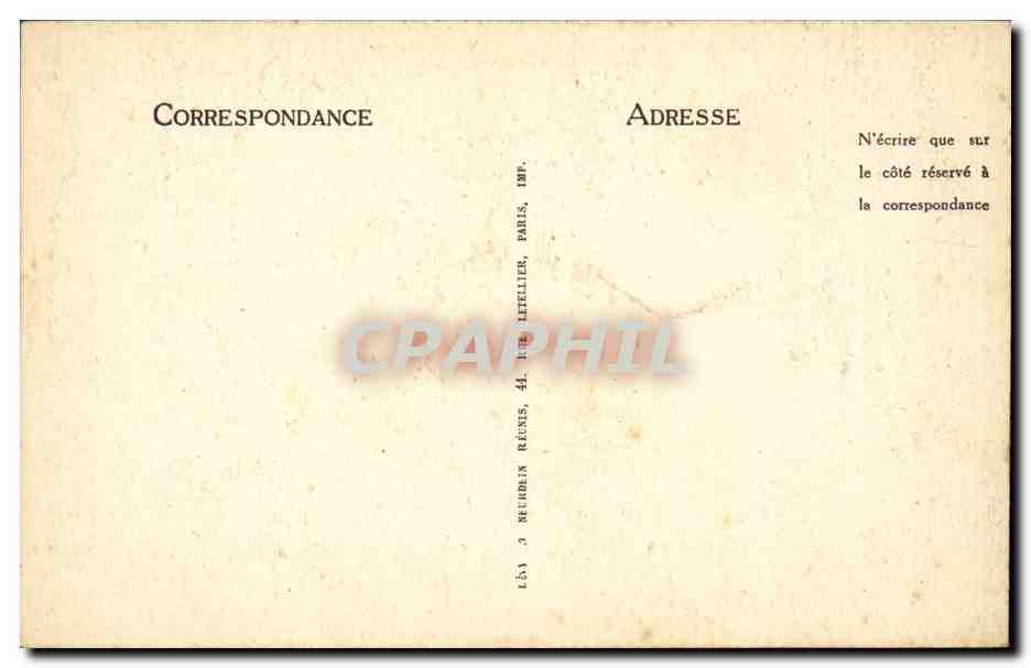 Paris CPA Musee des Arts decoratifs Le bois sculpte fin du 15eme — Rückseite