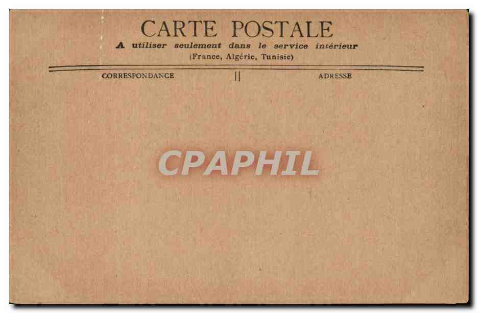 Paris CPA Le palais de justice et la Ste Chapelle — Verso