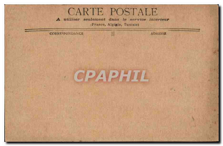 Paris CPA La grille du parc Monceau — Verso