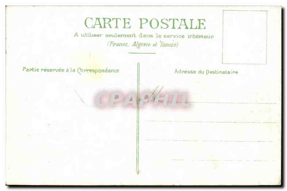 CPA Fantaisie Maison Bonne annee ( en relief )  — Verso