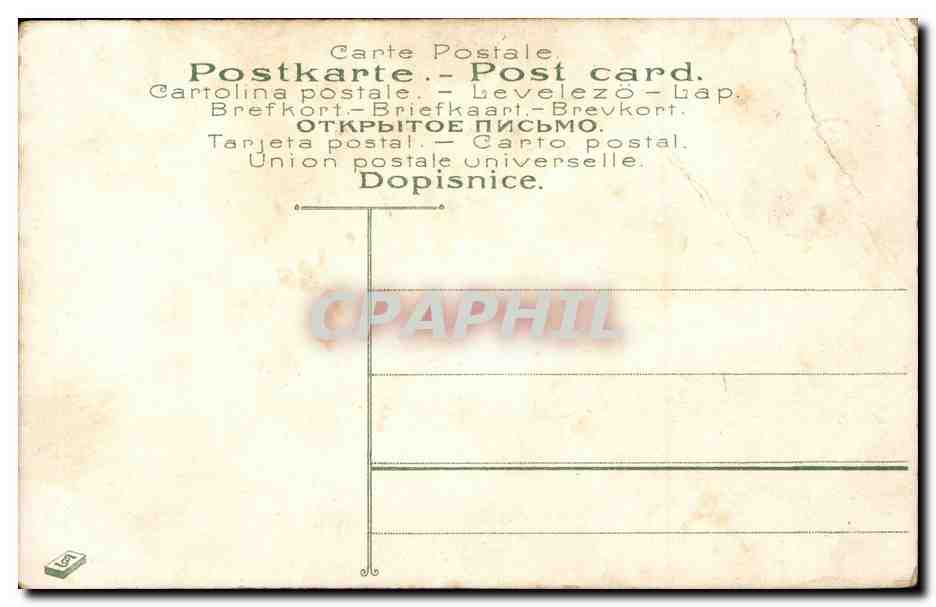 CPA Fantaisie Paysage Village — Rückseite