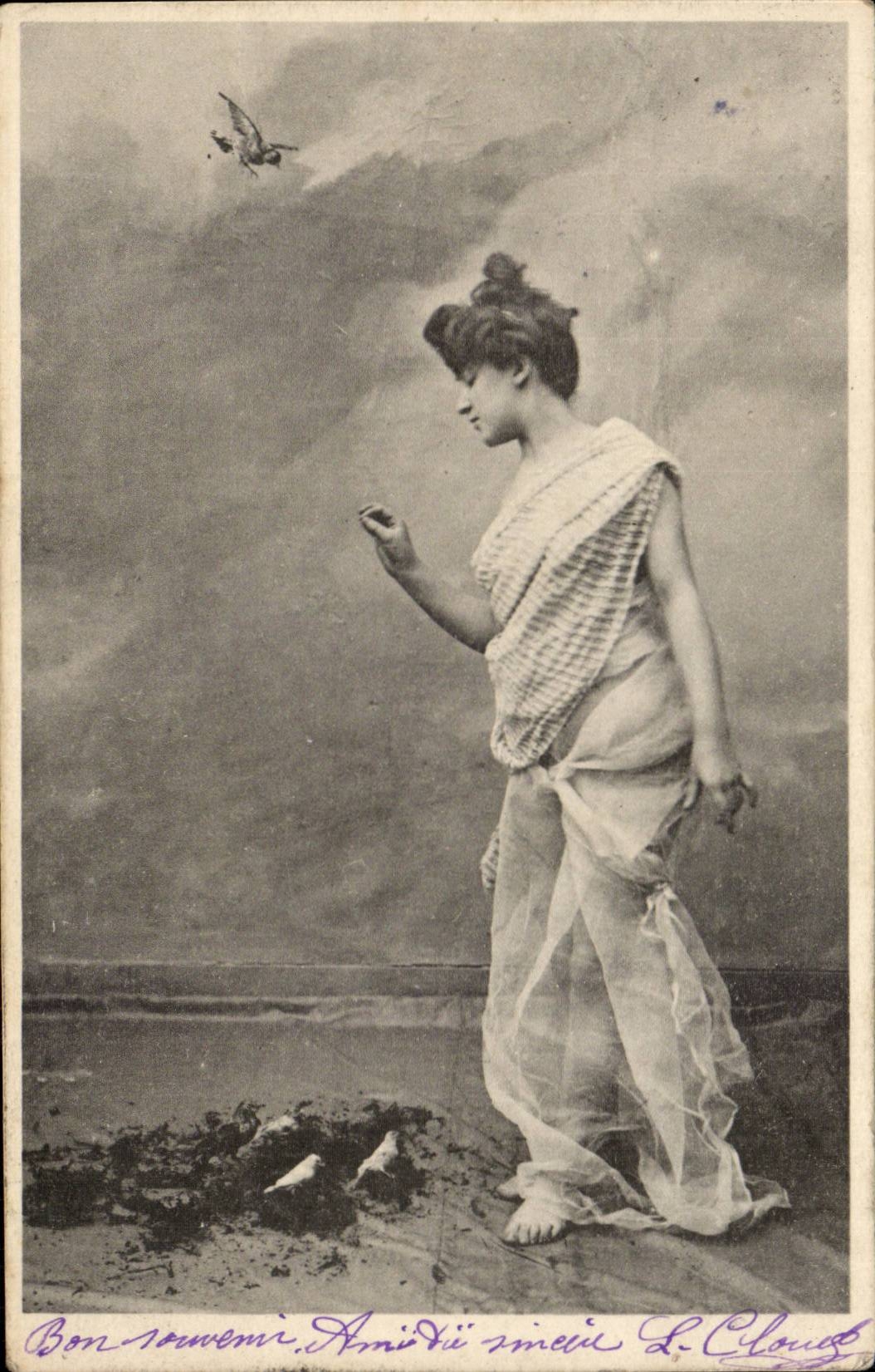 CPA Fantaisie Femme