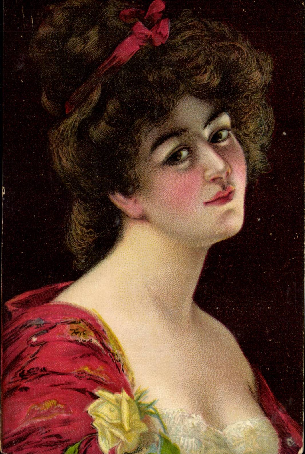 CPA Fantaisie Femme