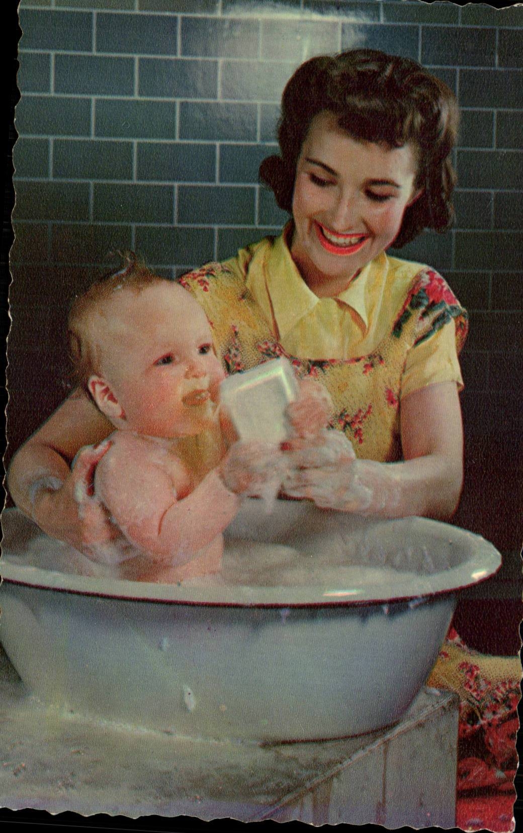 CPM Fantaisie Enfant Femme et bebe